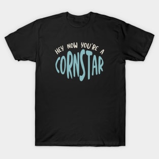 Cornhole Pun Hey Now You're a Cornstar T-Shirt